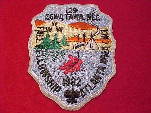 129 eA1982-2 EGWA TAWA DEE, 1982 FALL FELLOWSHIP, ATLANTA AREA CNCL