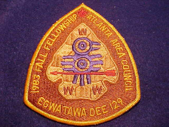 129 eA1983-2 EGWA TAWA DEE, 1983 FALL FELLOWSHIP, ATLANTA AREA C.