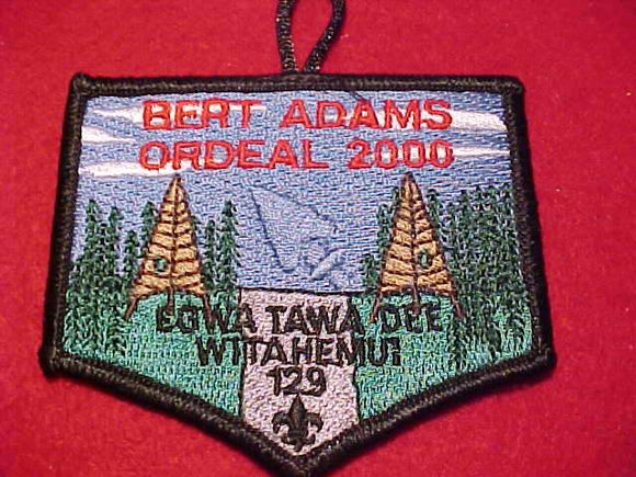 129 eX2000-2 EGWA TAWA DEE, 2000 BERT ADAMS ORDEAL