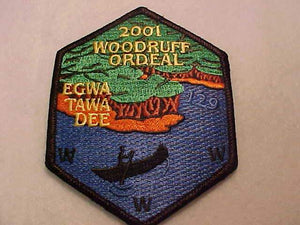 129 eX2001-7 EGWA TAWA DEE, 2001 WOODRUFF ORDEAL