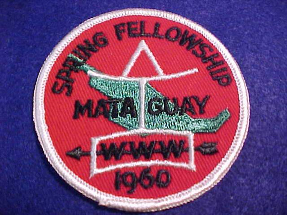 436 eR1960-1 ASHIE, 1960 SPRING FELLOWSHIP, MATAGUAY
