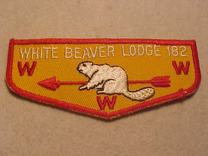 182 F3 WHITE BEAVER, MERGED 1972