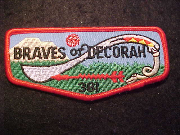 381 F3 BRAVES OF DECORAH, OA MGM INDIAN LOGO