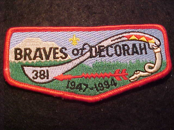 381 S15 BRAVES OF DECORAH, 1947-1994