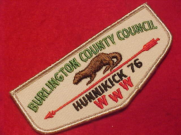 76 F6a HUNNIKICK, BURLINGTON COUNTY COUNCIL
