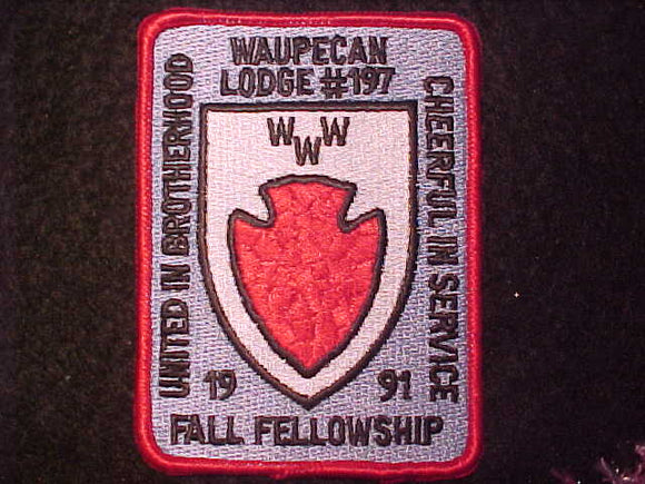 197 EX1991-2 WAUPECAN, 1991 FALL FELLOWSHIP