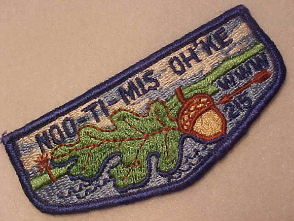 215 S1 NOO-TI-MIS OH'KE, FIRST SOLID FLAP, MERGED 1972