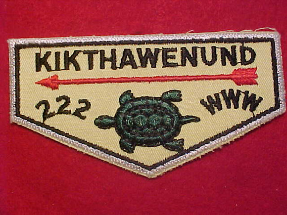 222 F4 KIKTHAWENUND, MERGED 1973