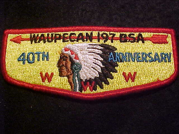197 S10 WAUPECAN, 40TH ANNIV. (1981)