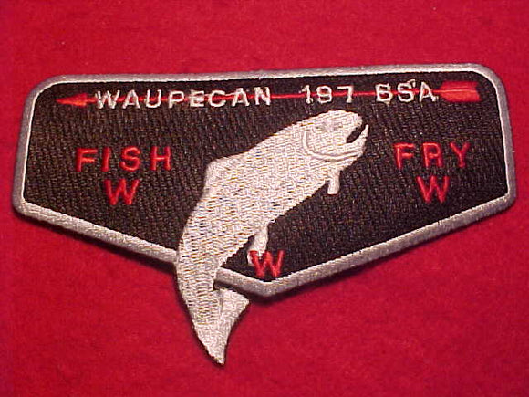 197 S42 WAUPECAN, FISH FRY, BLACK BKGR.