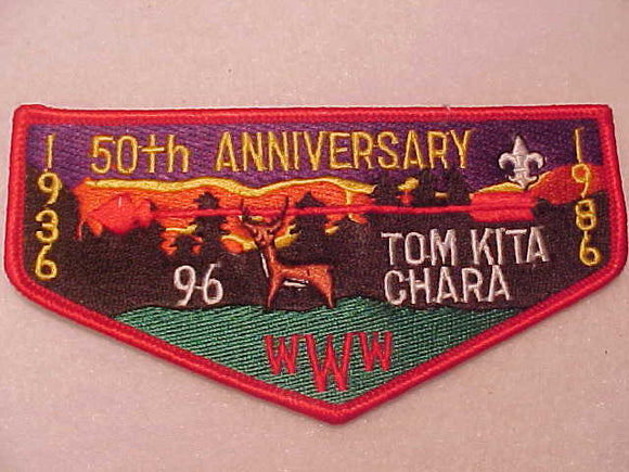 96 S6A TOM KITA CHARA, 1936-1986, 50TH ANNIV.