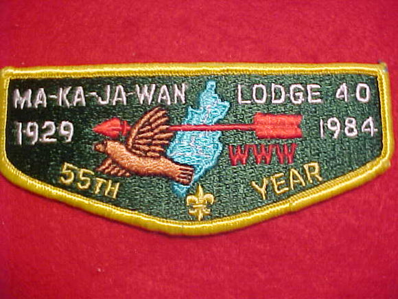 40 S14 MA-KA-JA-WAN, 55TH YEAR, 1929-1984