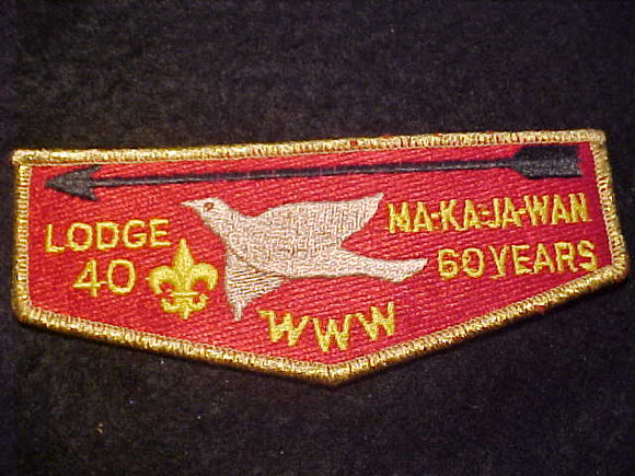 40 S16 MA-KA-JA-WAN, 60 YEARS (1989)