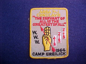 1964 AREA 7-J CONCLAVE,CAMP GREILICK