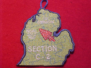 2012 SECTION C2 PATCH, NOAC MSU, 1ST GATHERING, MICHIGAN STATE SHAPE