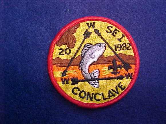 1982 SECTION SE1 CONCLAVE PATCH, HOST LODGE 20