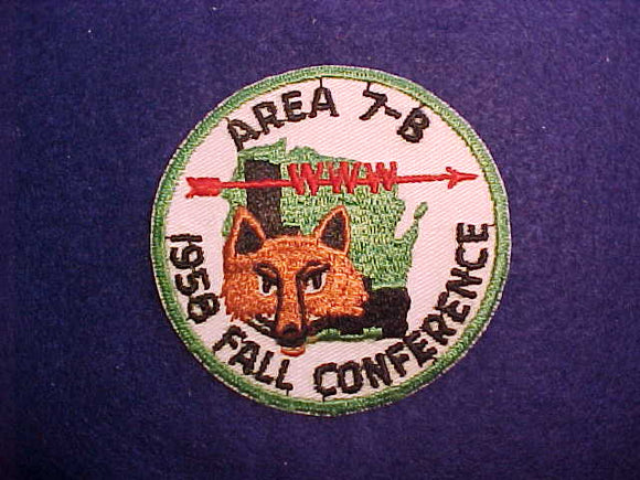 AREA 7-B FALL CONFERENCE, 1958