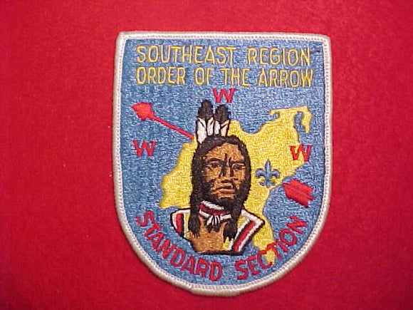 SOUTHEAST REGION STANDARD SECTION PATCH, BLUE BACKGROUND
