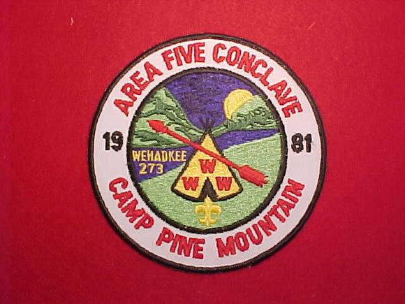 1981 SE5 CONCLAVE, CAMP PINE MOUNTAIN, WEHADKEE 273