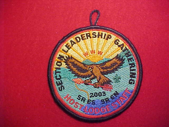 2003 SR6N SECTION LEADERSHIP GATHERING, HOST LODGE STAFF