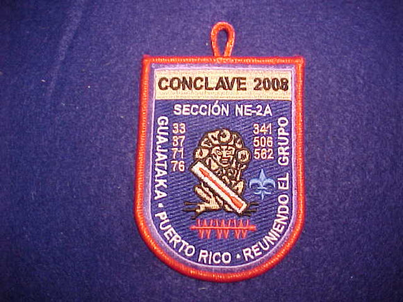 2008 NE2A CONCLAVE, GUAJATAKA, PUERTO RICO, RED BDR.