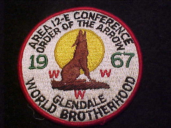 1967 AREA 12E CONFERENCE (CONCLAVE), GLENDALE, HOST LODGE 249 SHE-LE-YAI