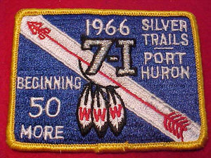 1966 PATCH, AREA 7i, HOST LODGE CHICKAGAMI 180, SILVER TRAILS/PORT HURON