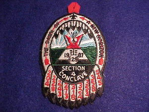 1987 PATCH, SECTION SR4 CONCLAVE, HOST LODGE EGWA TAWA DEE 129
