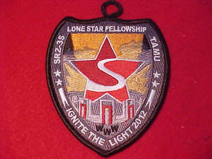 2012 PATCH, SECTION SR2-3S, LONE STAR FELLOWSHIP, RED STAR