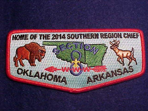 2014 FLAP, SECTION SR8, HOME OF THE SOUTHERN REGION CHIEF, OKLAHOMA/ARKANSAS