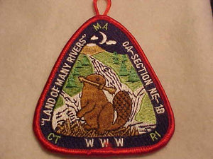 NE1B SECTION PATCH, "LAND OF MANY RIVERS", NO DATE (LATE 1990'S?)