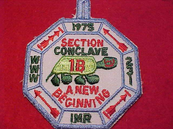 1973 EC1B SECTION CONCLAVE PATCH, IMR (INDIAN MOUND RESV.)