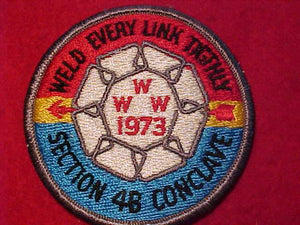 1973 W4B SECTION CONCLAVE PATCH, WELD EVERY LINK TIGHTLY