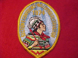 1974 SE6 SECTION CONFERENCE PATCH, WALLWOOD RESV.