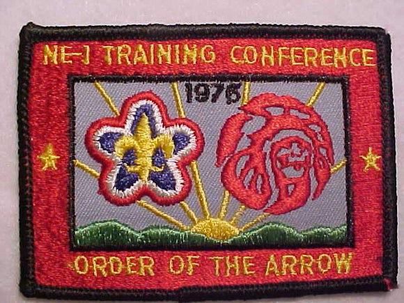 1976 NE1 SECTION PATCH, TRAINING CONFERENCE
