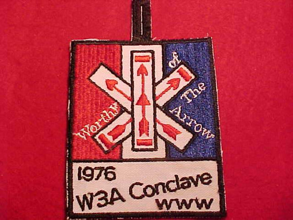 1976 W3A SECTION CONCLAVE PATCH, BLACK BDR.