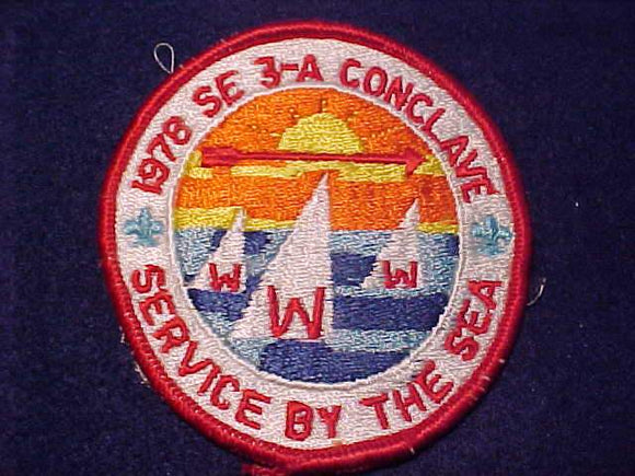 1978 SE3A SECTION CONCLAVE PATCH, SERVICE BY THE SEA