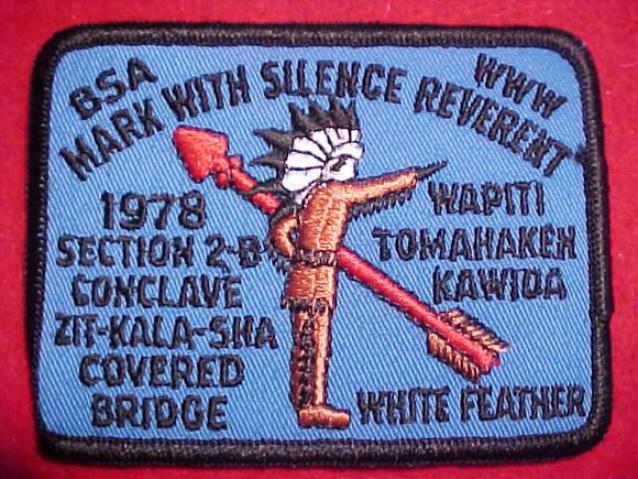 1978 SE2B SECTION CONCLAVE PATCH, CAMP COVERED BRIDGE
