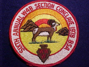 1978 W4B SECTION CONCLAVE PATCH
