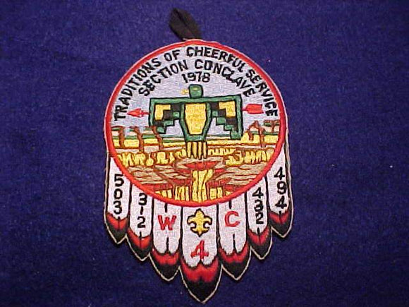 1978 W4C SECTION CONCLAVE PATCH