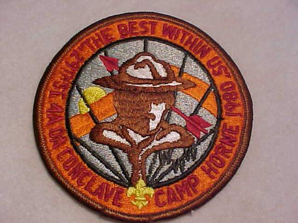 1980 SE4A SECTION CONCLAVE PATCH, CAMP HORNE
