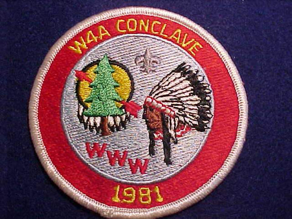 1981 W4A SECTION CONCLAVE PATCH