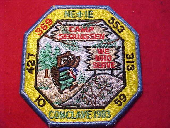 1983 NE1E SECTION CONCLAVE PATCH, CAMP SEQUASSEN