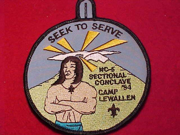 1984 NC5 SECTION CONCLAVE PATCH, CAMP LEWALLEN