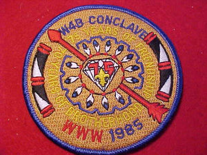 1985 W4B SECTION CONCLAVE PATCH