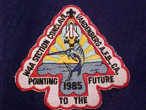 1985 W4A SECTION CONCLAVE PATCH, VANDENBERG A.F.B., CA