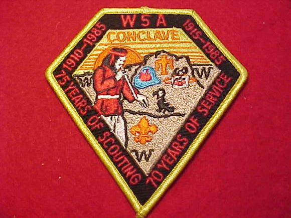 1985 W5A SECTION CONCLAVE PATCH