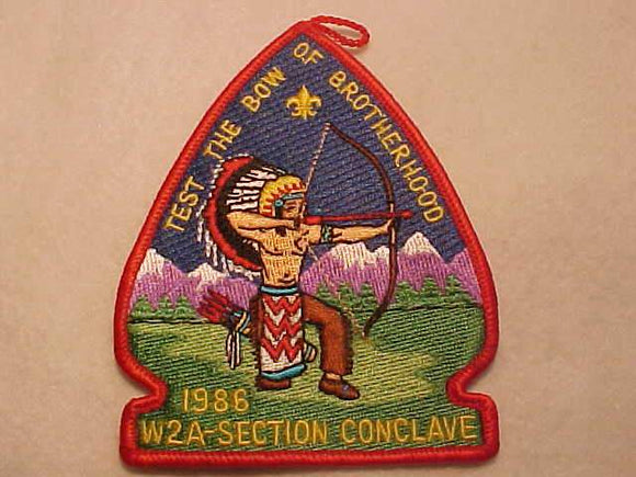 1986 W2A SECTION CONCLAVE PATCH