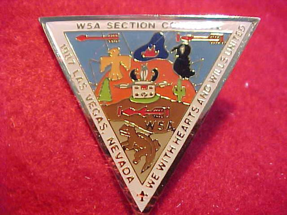 1987 W5A SECTION CONCLAVE PIN, LAS VEGAS, NV