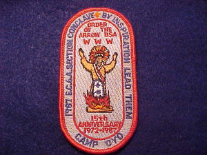 1987 EC6A SECTION CONCLAVE PATCH, CAMP OYO